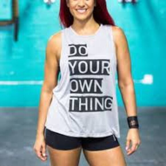 reebok gray do your own thing Active  graphic tank XL - Picture 1 of 9